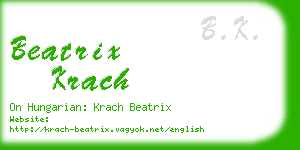beatrix krach business card